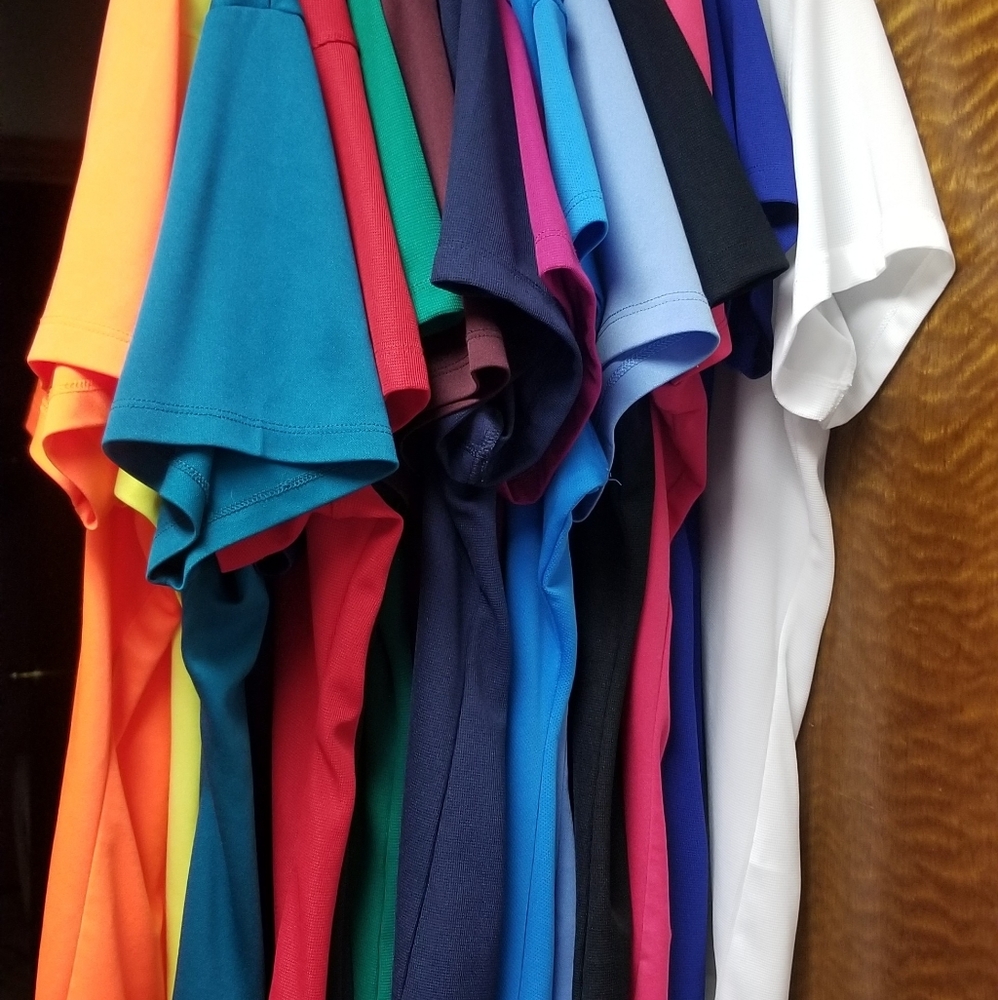 16-Short Sleeve Collared Shirts, $100 takes all!